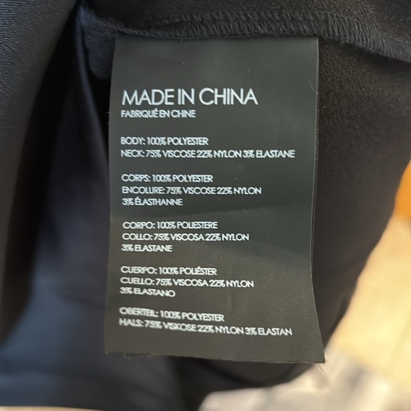 NWT Club Monaco sleeveless high neck black dress - Picture 10 of 12